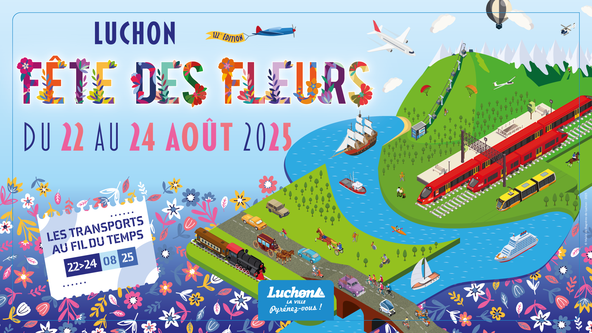 Fête des fleurs Luchon 2026 : 21-23 août, thème « Nos Pyrénées », 123e édition