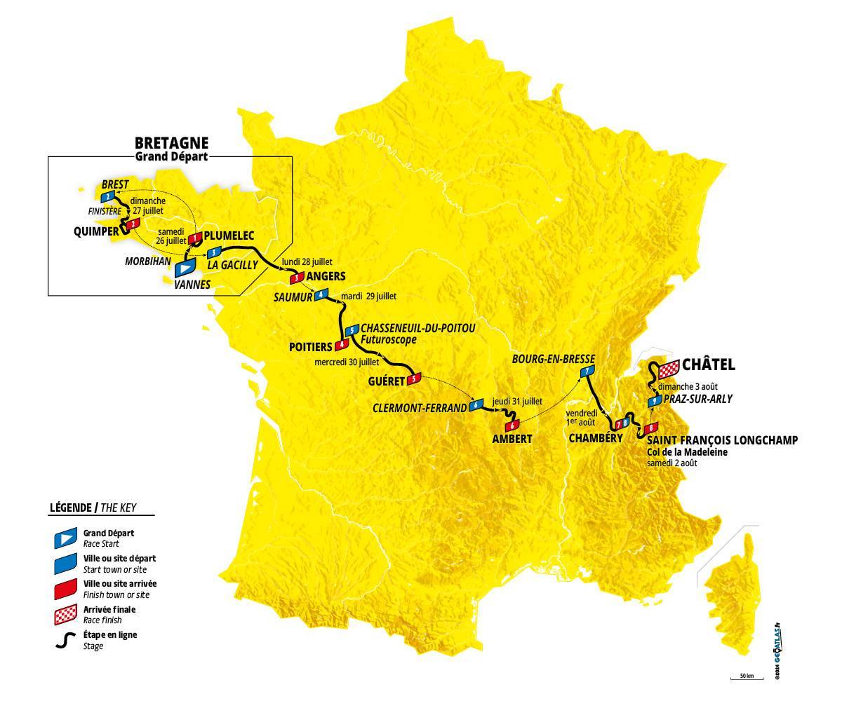 Tour de France Femmes 2025 départ et parcours