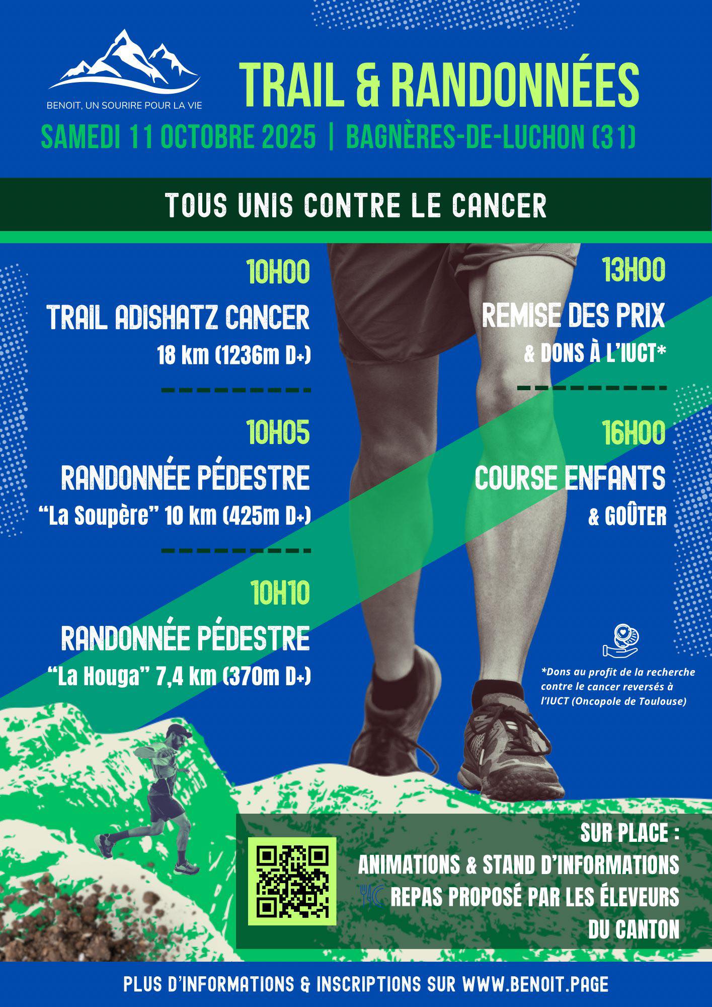 Trail Adishatz Cancer pour courir solidaire à Luchon